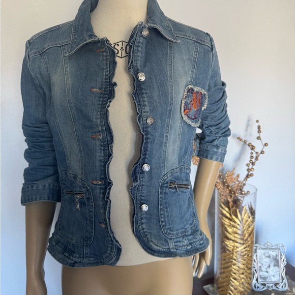 Makaveli Denim designer Jacket . Ptp 18 X 21 inches - Picture 2 of 12